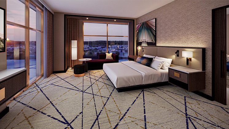 Rendering of a Suite at Hard Rock Hotel & Casino Ottawa
