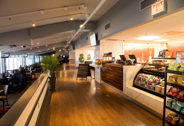interior of Mr. Lucky's restaurant