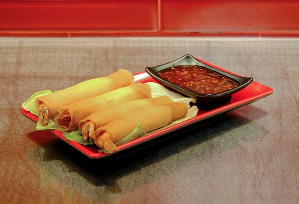 spring rolls at Mr. Lucky's