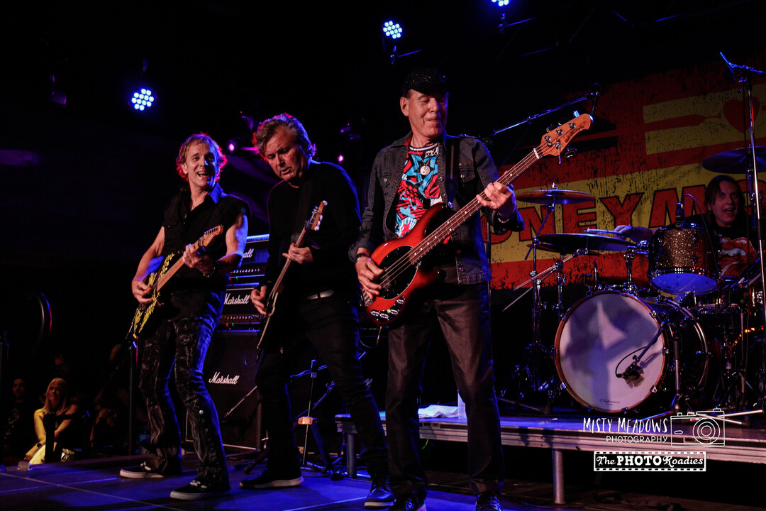 Music group performing at a concert